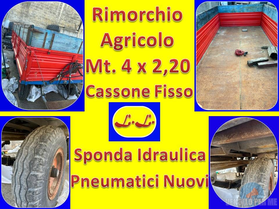 Rimorchio Agricolo a Due Assi Cassone Fisso  Machineryscanner